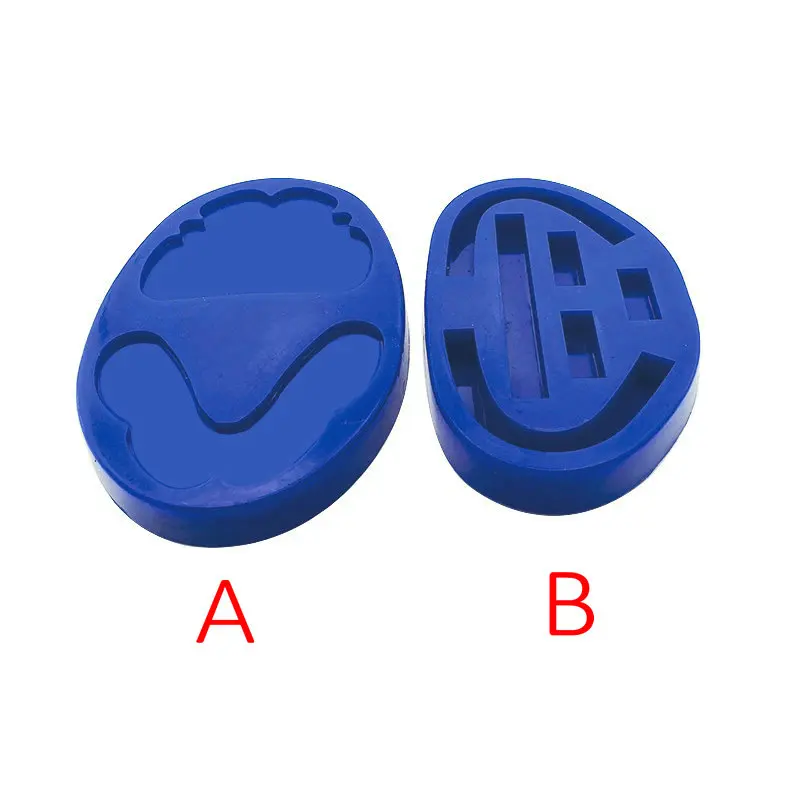 

1Pc /2Pcs Dental Silicone Rubber Wax Rim Blue Bite Block Individual Tray Implant Molding Mould Dental Supplies