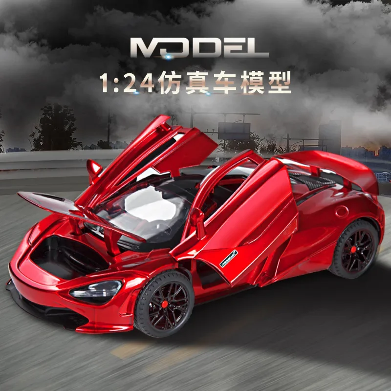 1:24 M C 720S Sports Car High Simulation Diecast Car Metal Alloy Model Car Children's Toys Collection Gifts C310
