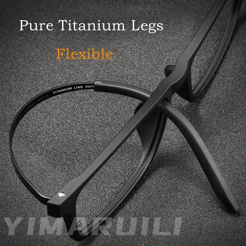 

Ollymurs Blue Light BlockingUltra-light Plastic Titanium Eyewear Photochromic Finished Myopia Optical Prescription Glasses Men