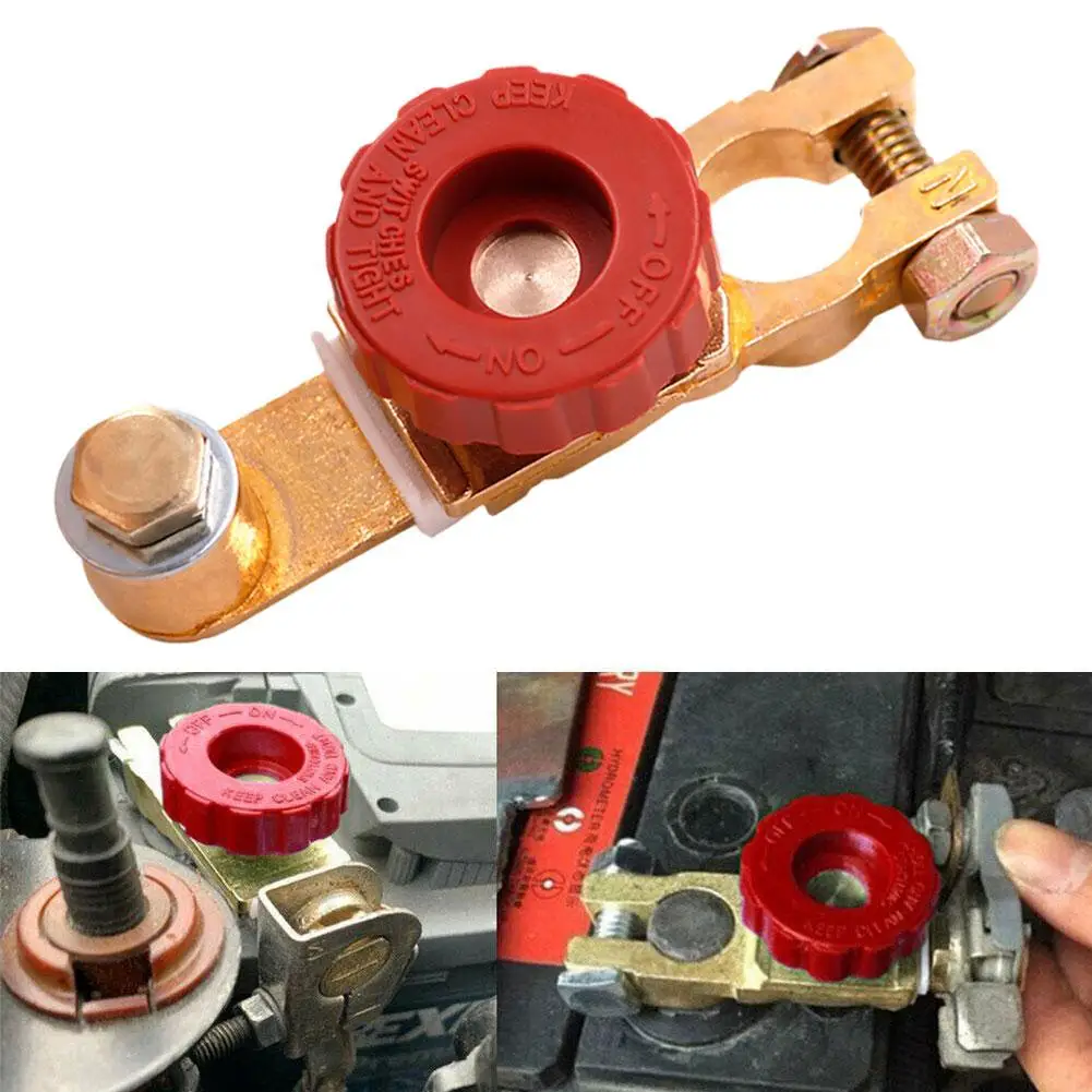 Car Battery Power-off Switch Universal Car Battery Switch Battery Terminal Link Switch Quick Cut-off Disconnect Isolator Switch