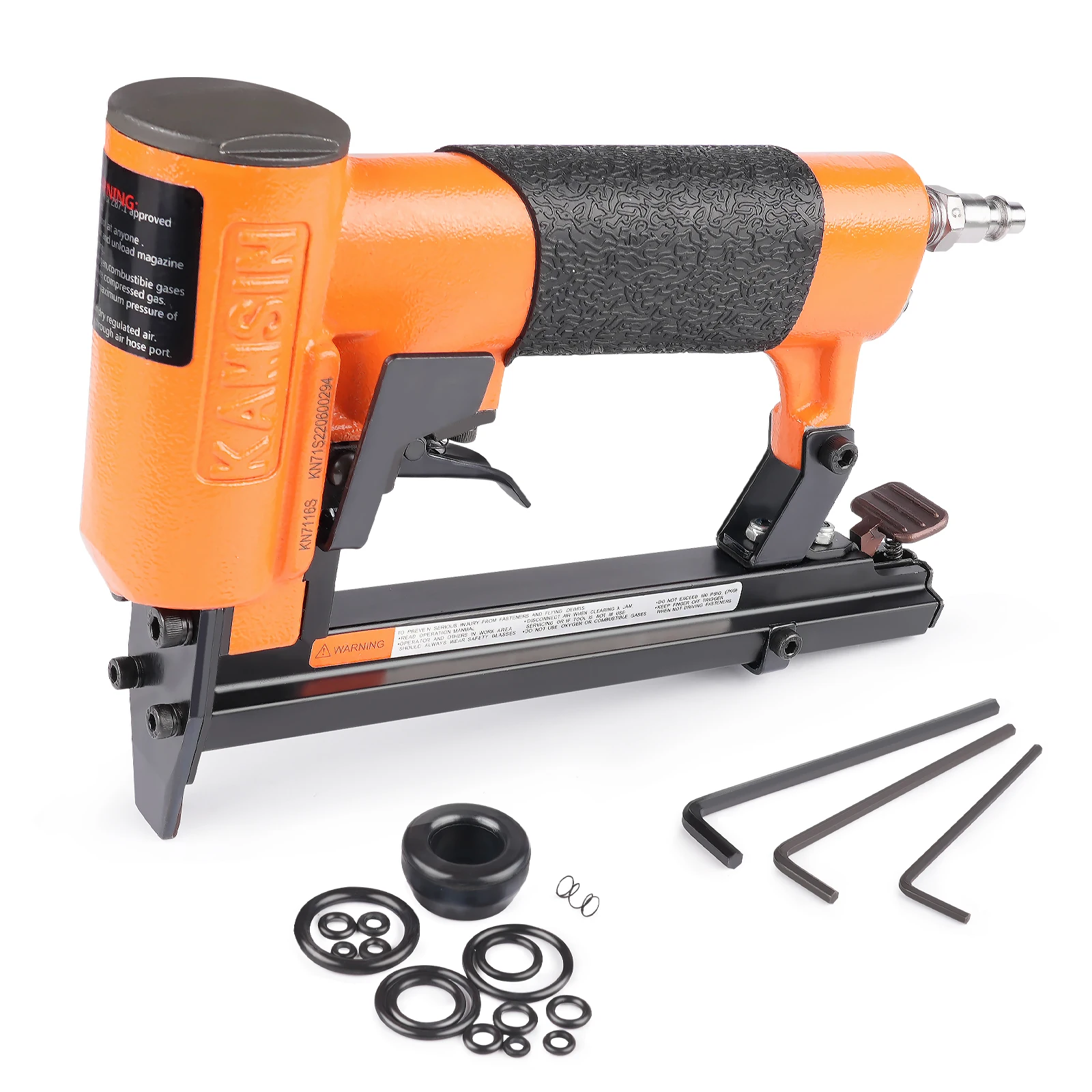 

KAMISN KN7116S 22 Gauge 71 Series Pneumatic Upholstery Continuous Firing Stapler 7116 nail Fine Nail Gun