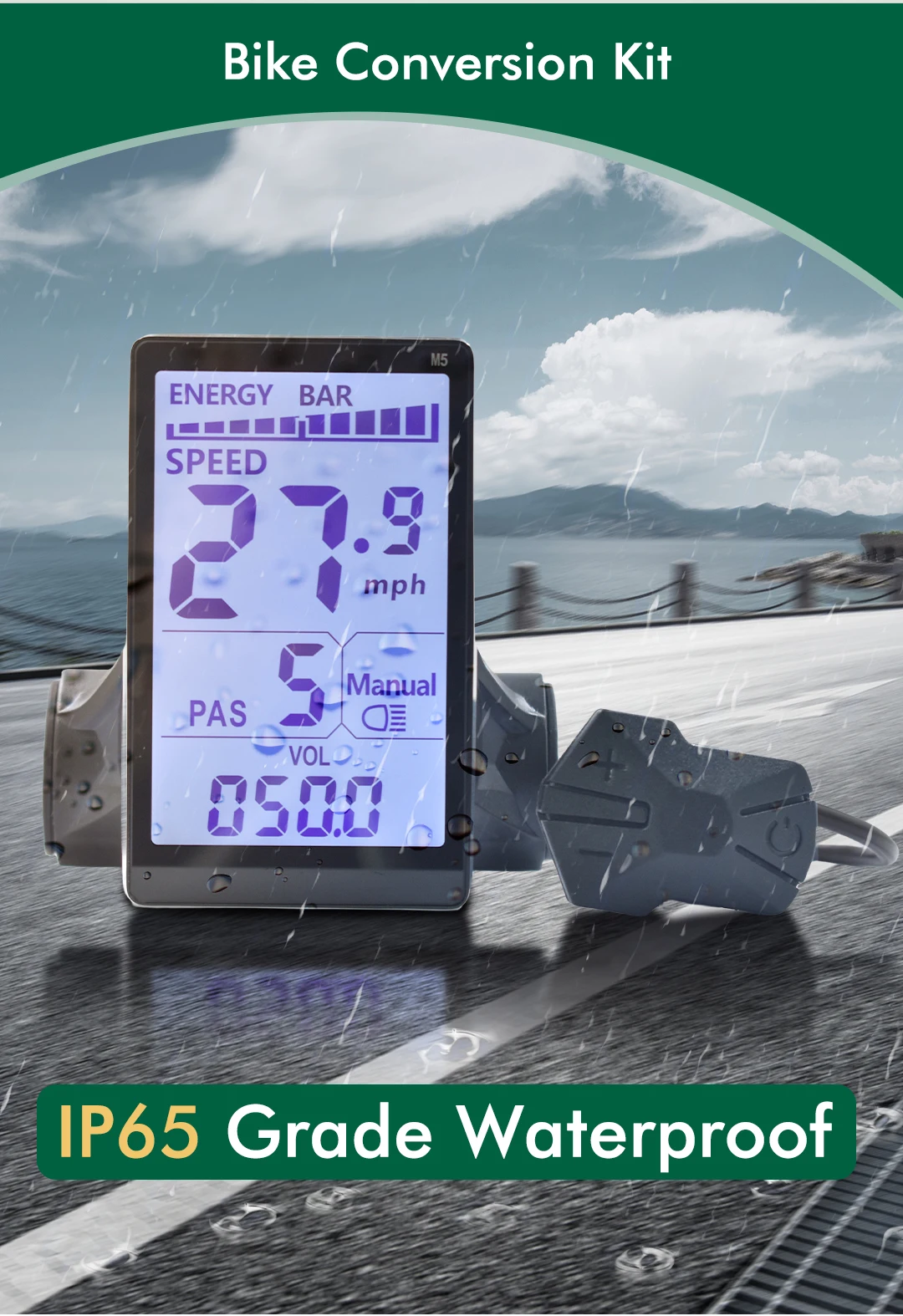 UART2 M5 24V 36V 48V Elektrische Fahrrad Bunte Display E Roller LCD Panel Mit USB UART Für berg Elektrische Fahrrad Teile (6PIN) – Detail 7