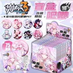 10Pcs/Box Cute Anime Figure Game Brooch Elysia Seele Kiana Cosplay Badge Backpack Shoes Jewelry Accessories gift