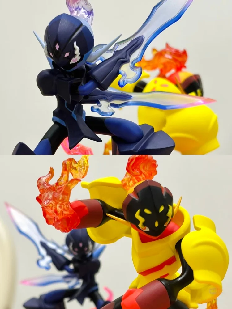 

Hot Sale Funism Funism PokéMon Small Handheld Red Lotus Armor Riding Cang Yan Blade Ghost Doll Peripheral Model Birthday Gift