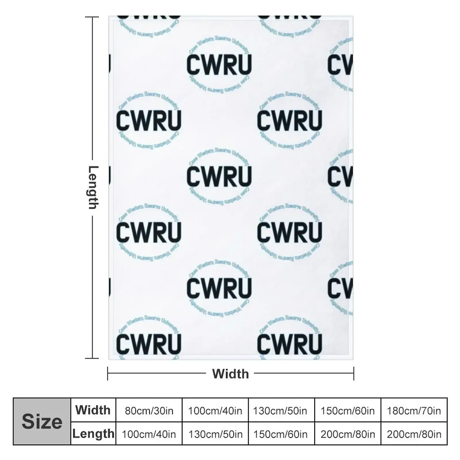 Case Western Reserve University Throw Blanket couch cozy soft plush fuzzy picnic outdoor blanket
