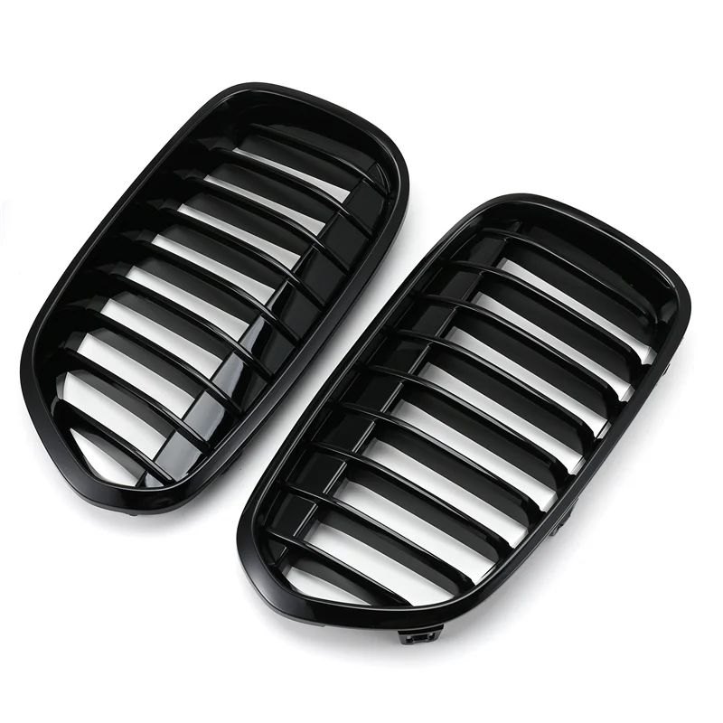 【Prix Goutte! !】 Grille de rein avant 1 jeu de calandre de pare-chocs noir brillant pour BMW F52 série 1 4D 2016-2020