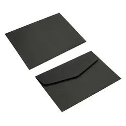 Mini enveloppes vierges pour cartes postales, couleur unie, noir, beige, petit article, rangement, porte-carte, cadeau, mariage, fête de voeux, 50 pièces