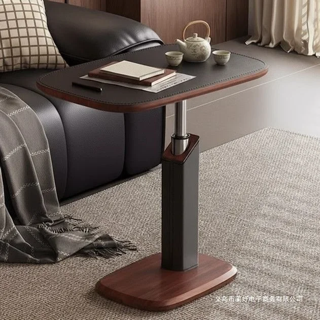 DSA Lifting table Lockable sofa matching side table Bedside  Movable Chinese metal car small