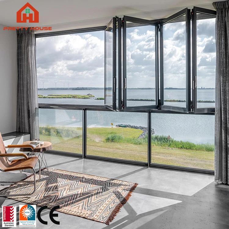 

Aluminium Low-e Glass Sliding Folding Windows