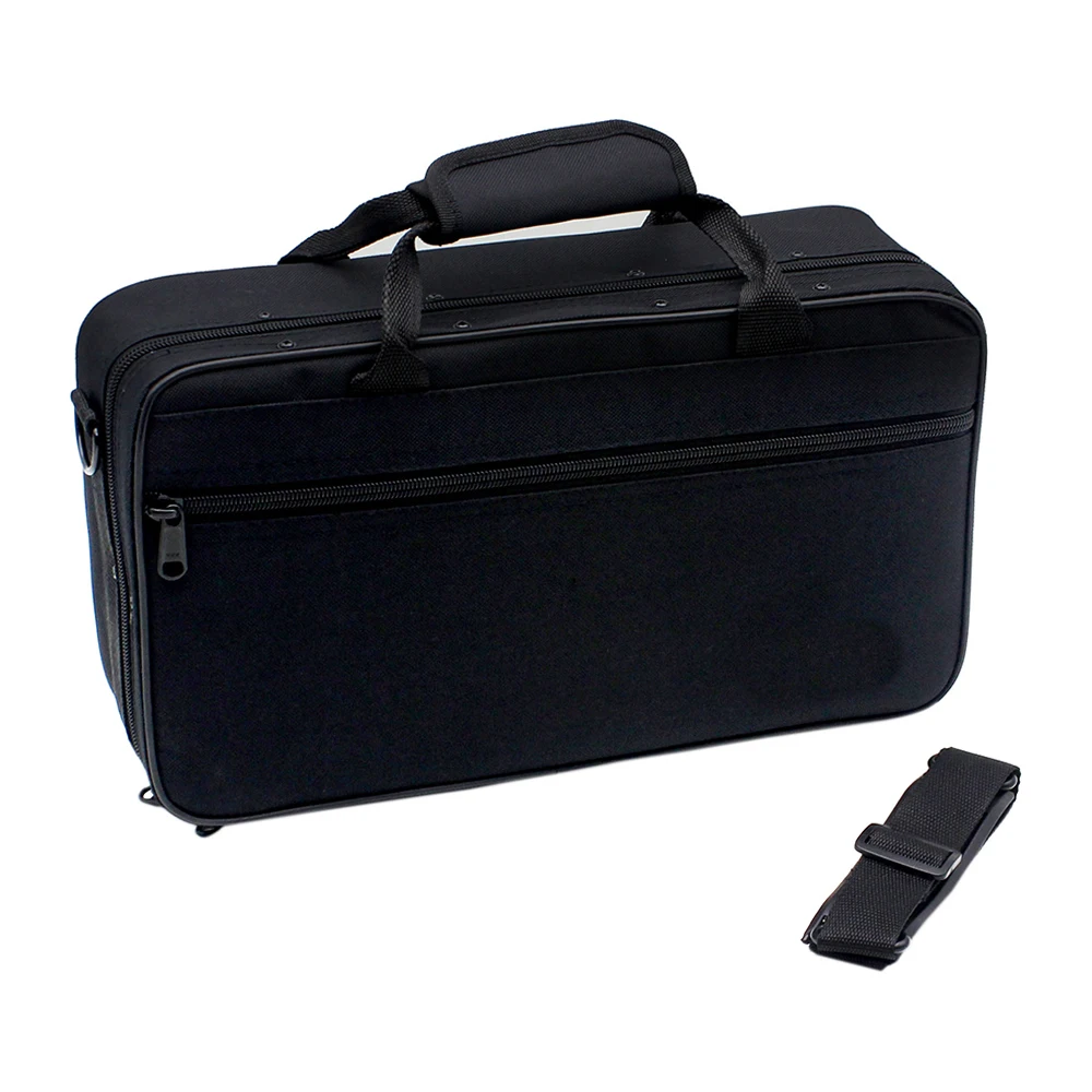 Bb Clarinet Case Gig Bag Backpack Box  Water-resistant 600D Foam Cotton Padding with Adjustable Single Shoulder Strap