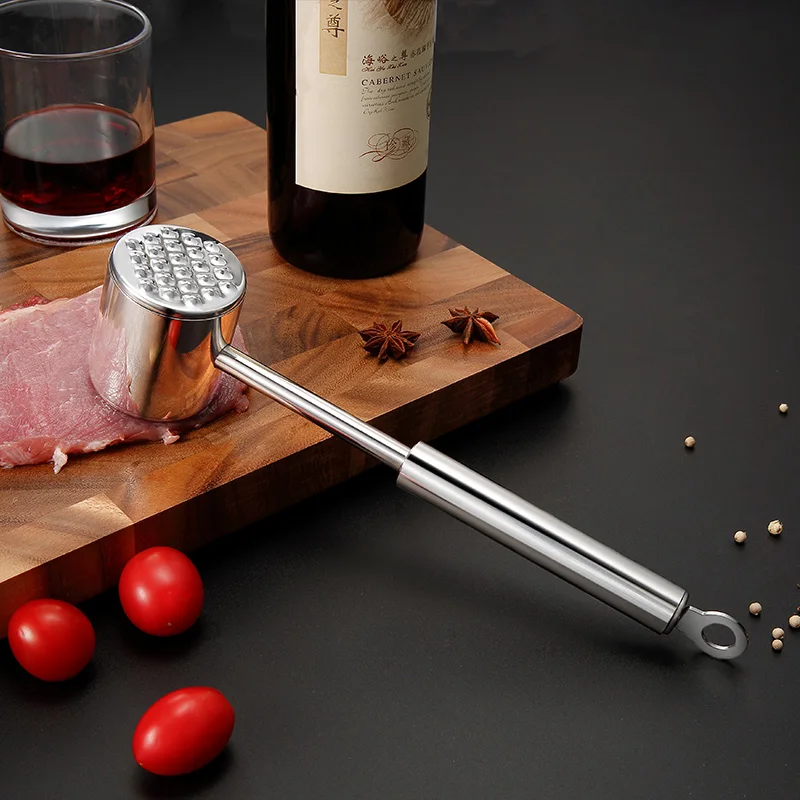 

304 Stainless Steel Meat Loosening Hammer Kitchen household pat steak hammer Tenderizer and Tendon Breaker Tool Commercial Knock