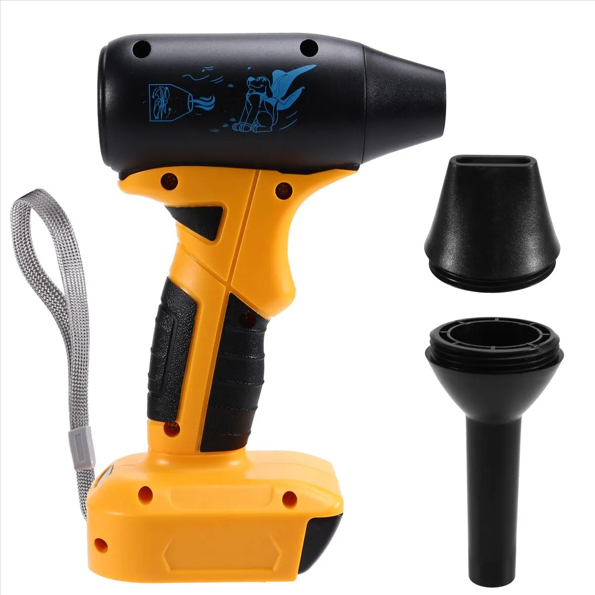 REST For 18V 20V Battery Electric High Power Dust Blower 4 Gear Adjust Cordless Air Blower Brushless Power Tool