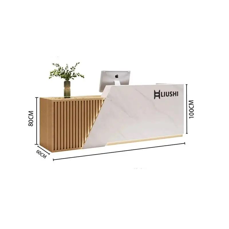Nordic Custom Reception Desk Elegant Decor Simple Luxury Bar Counter Unique Design Escritorios De Oficina Office Furniture