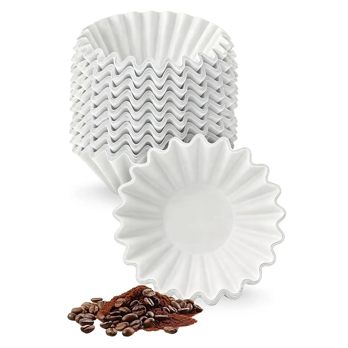 [Vend for]300 Pcs Disposable Coffee Filters for PB051 PB041 Pod & Grounds Single Serve Coffee Maker, 1-2 Cup