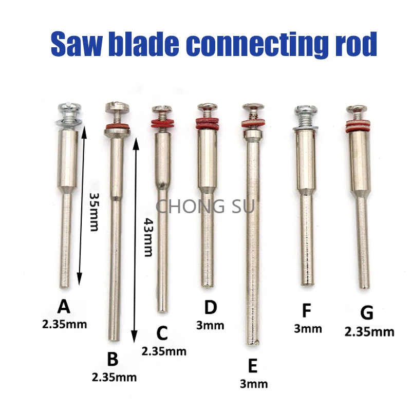 

1-100pcs 2.35/3mm Saw Blade Connecting Clamp Rod Shank Circular Woodwork Dremel Electric Mini Drill Cut-off Disc Rotary Tools