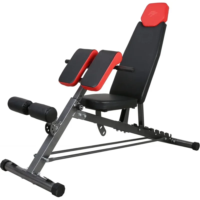 

AQFiner Form Multi-Functional FID Weight Bench for Full All-in-One Body Workout – Hyper Back Extension,Roman Chair,Adjustable Ab