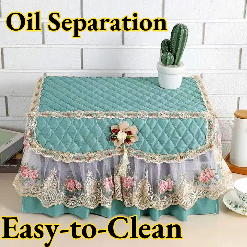 

Microwave Oven Covers Twill Modern Europe Style Dustproof Decorative Kitchen Appliance Cover Home Accessories Waterproof Ins