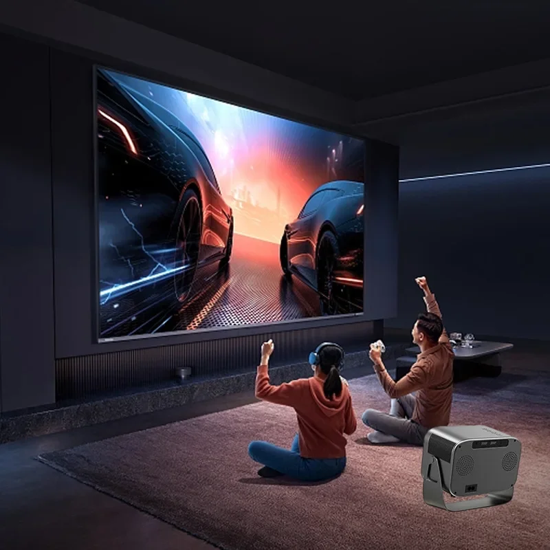 Projetor esperto do cinema do Portable 4K HD UST Android, visão home