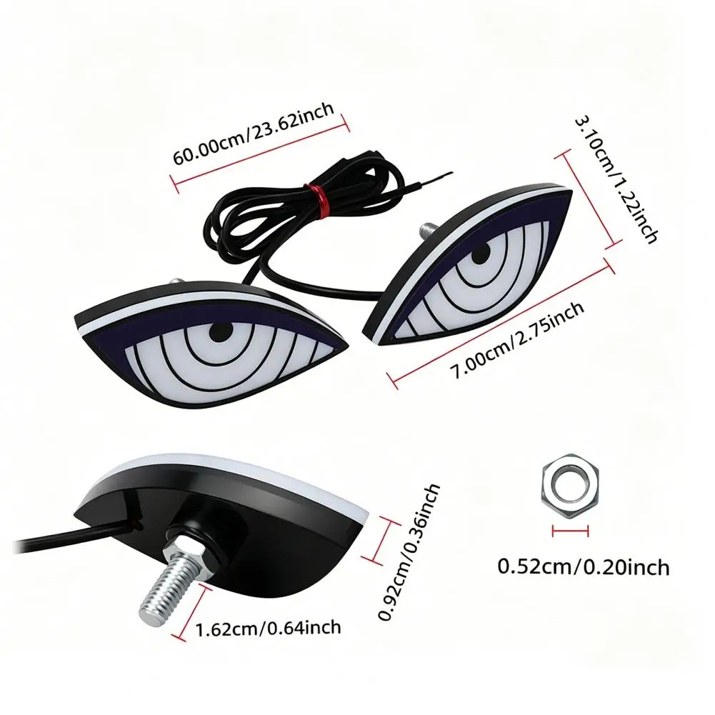 Ghost Eye Motorcycles LED Lights With Waterproof Dynamic Lighting Rear Taillights For Car And Vehicle 차량 조명