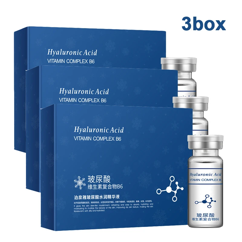 BIOAQUA-esencia de ácido hialurónico Facial, complejo de vitamina C B6, hidratación, rejuvenecimiento de la piel, Spa, suero para el cuidado de la piel, belleza