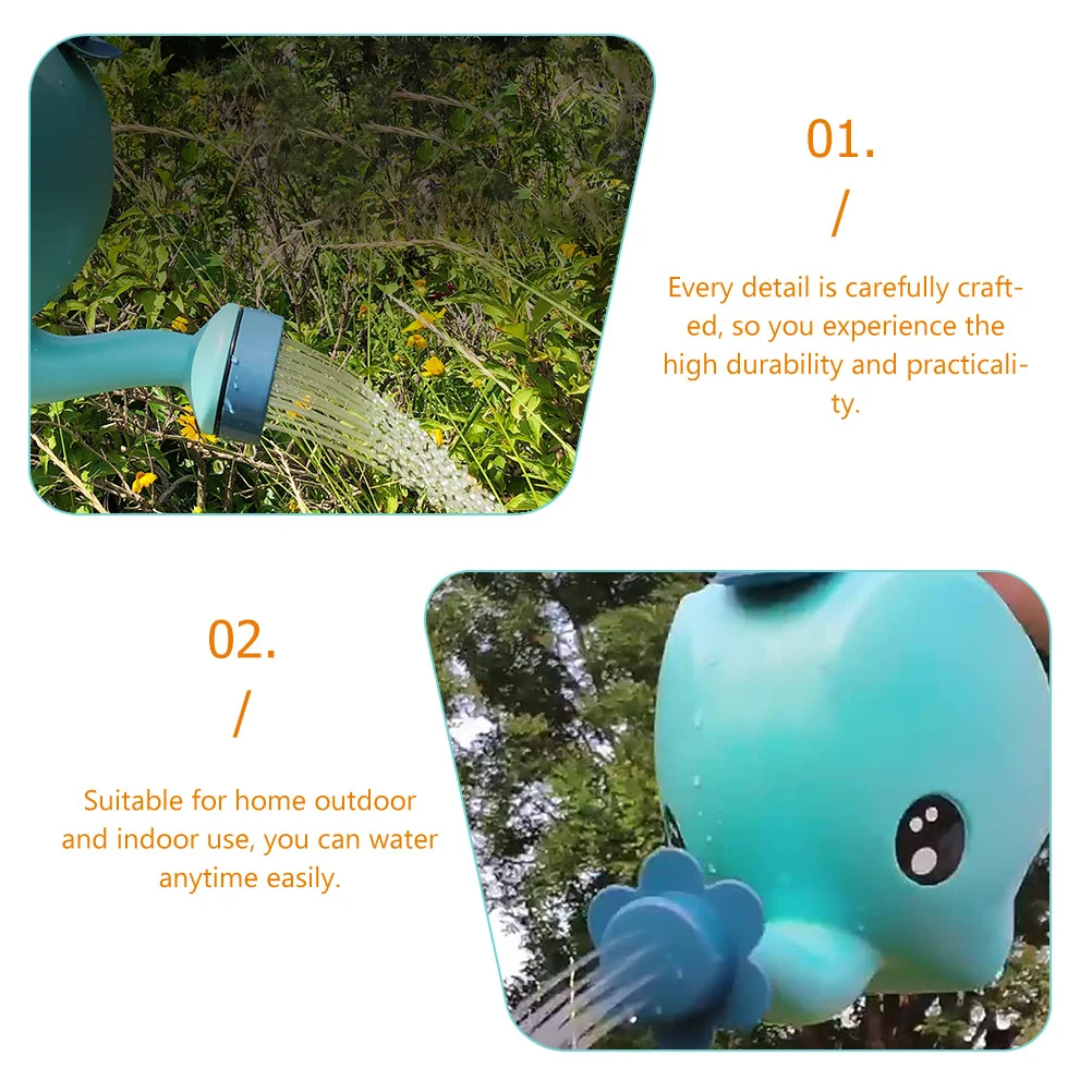 

2Pcs Watering Can Elephant Shape Candy Color Durable Plastic Sprinkling Can for Indoor Outdoor Garden Plants and Flowers
