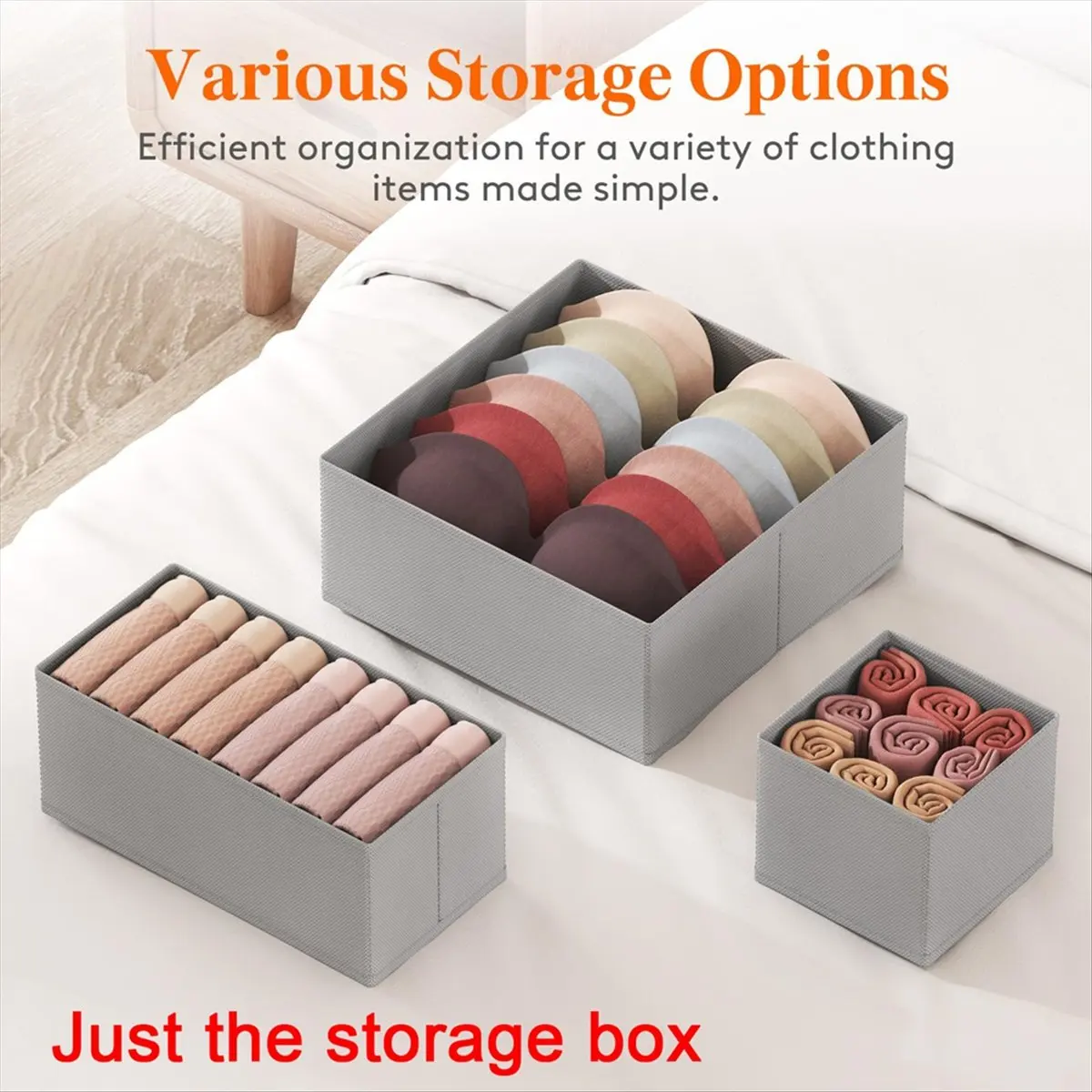 2026 Trend Closet Drawer Organizer Set, 16-Pack in 3 Sizes, Foldable Fabric Storage Bins for Underwear, Socks, and More