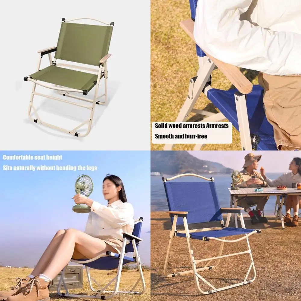 

Сверхлегкий складной пляжный стул с подлокотниками — портативный стул для кемпинга на открытом воздухе для фестивалей, поддерживает до 350 фунтов