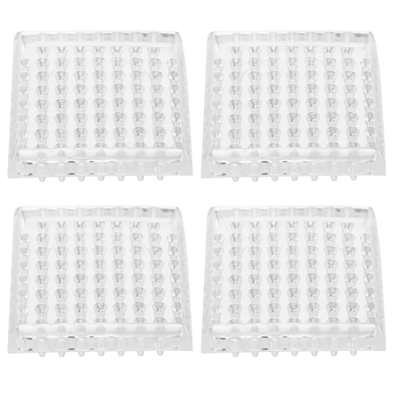 

4 Pcs Round Transparent Foot Pads 48mm Furniture Non Slip Grippers Hardwood Floors Couch Stopper Chair Leg Protectors Prevent