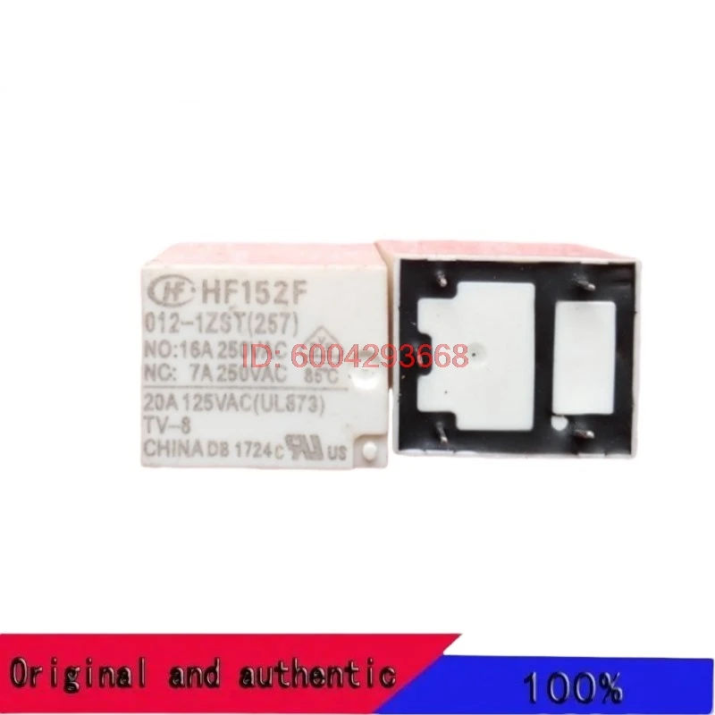 5 pcs/lot HF152F 012-1ZST (257) New relay 5 PIN 16A