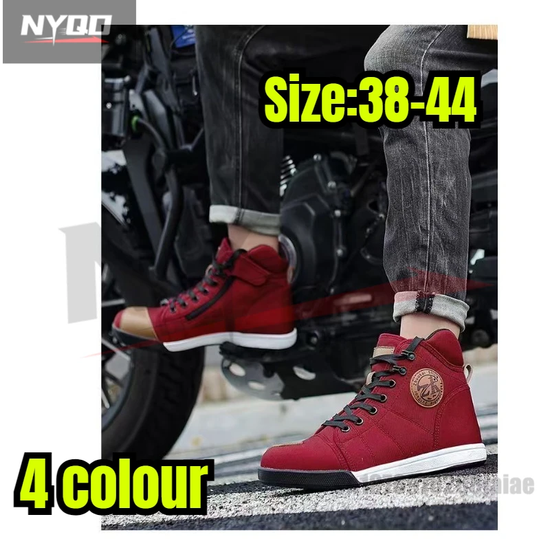 

2025 Motorcycle Boots Men Motobiker Shoes Motocross Boots Anti Fall Riding Boots for Road Racing Parkour Shoes Knight Equipment