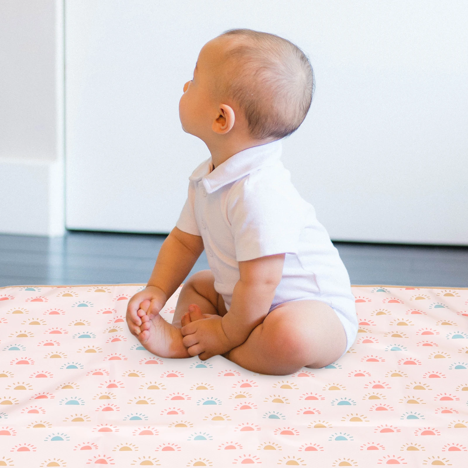 

Baby High Chair Anti Slip Floor Play Under Highchair Protector Large Foldable Kids Floor Mat Picnic Home
