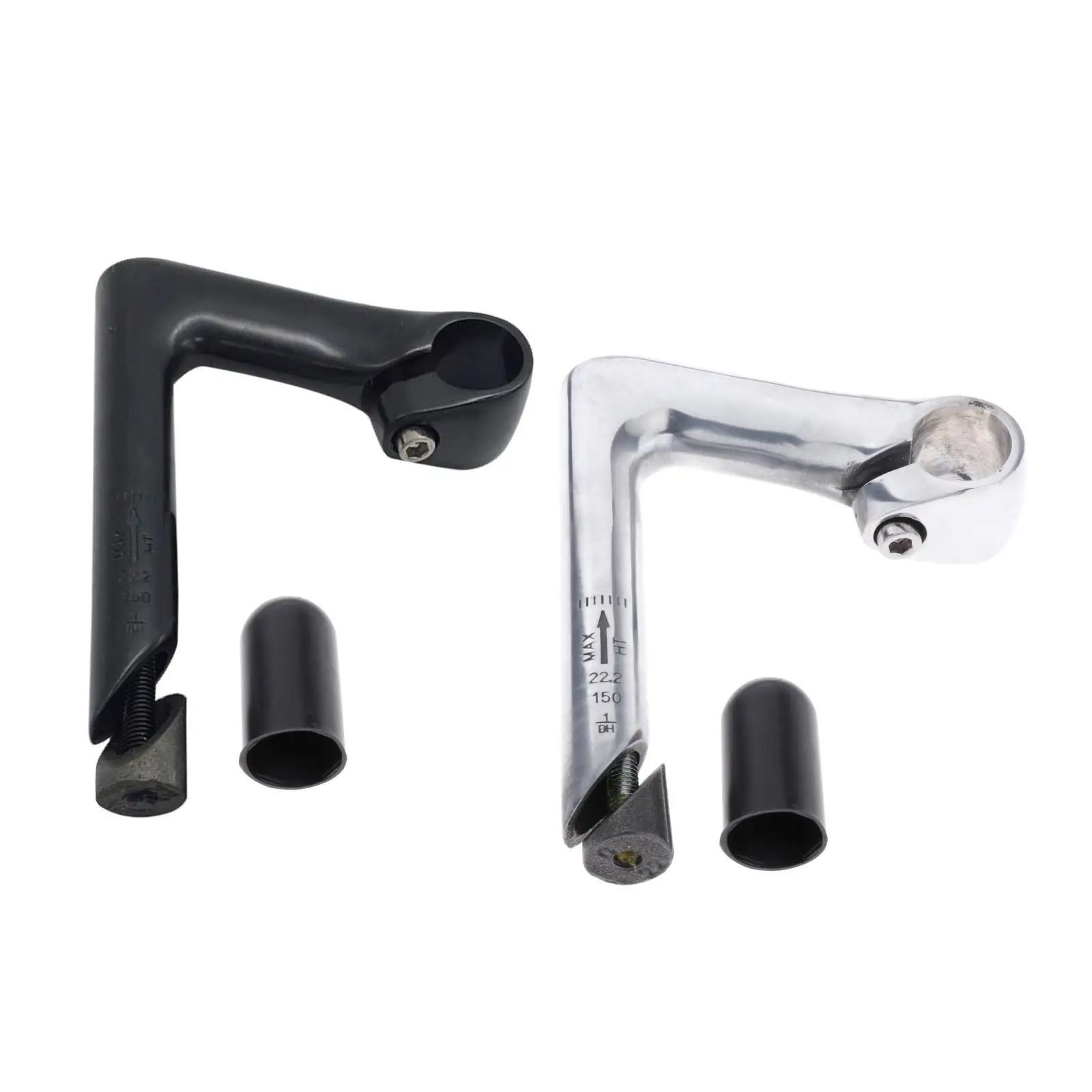 Gooseneck Handlebar Stem 22.2 Steerer 25.4 Clamp Bicycle Stem for MTB BMX Road Bikes Lightweight Non Welded