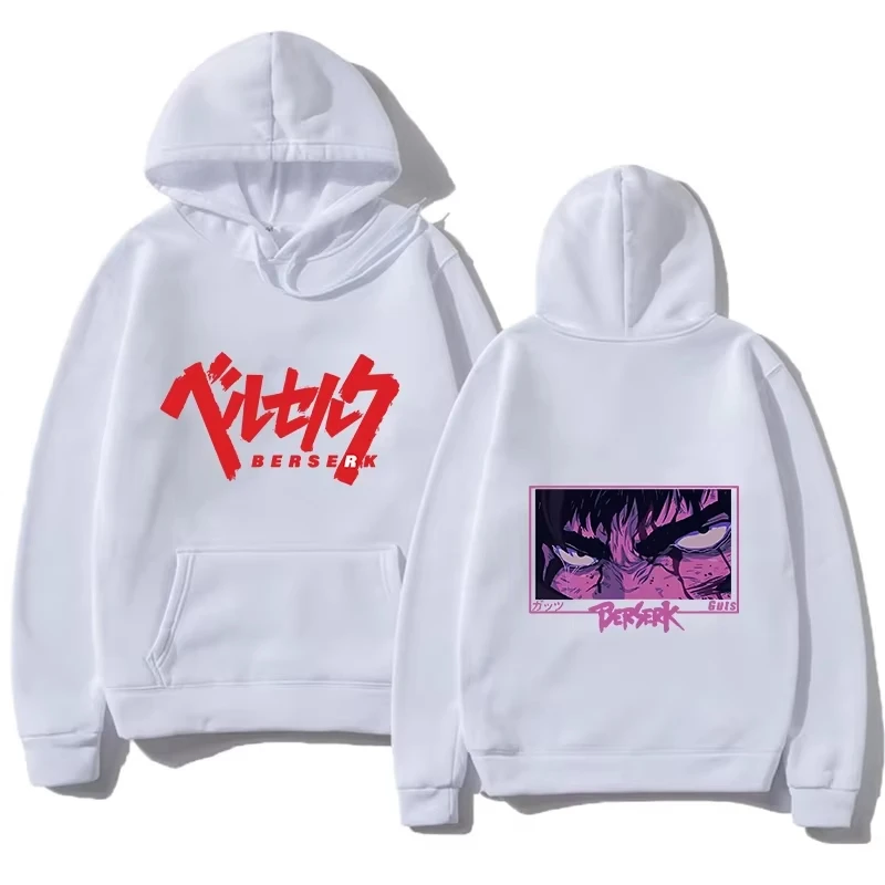 

Bersker Anime Hoodie Harajuku Graphic Autumn Pullover Fashion Unisex Long Sleeve Winter Casual Streetwear Loose Outdoor Clothes