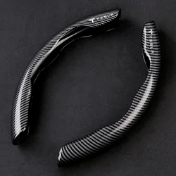 Car Carbon Fiber Steering Wheel Cover For Tesla Model Y 3 X S Breathable Comfort Round D Shape Seasons Covers Auto Accessories