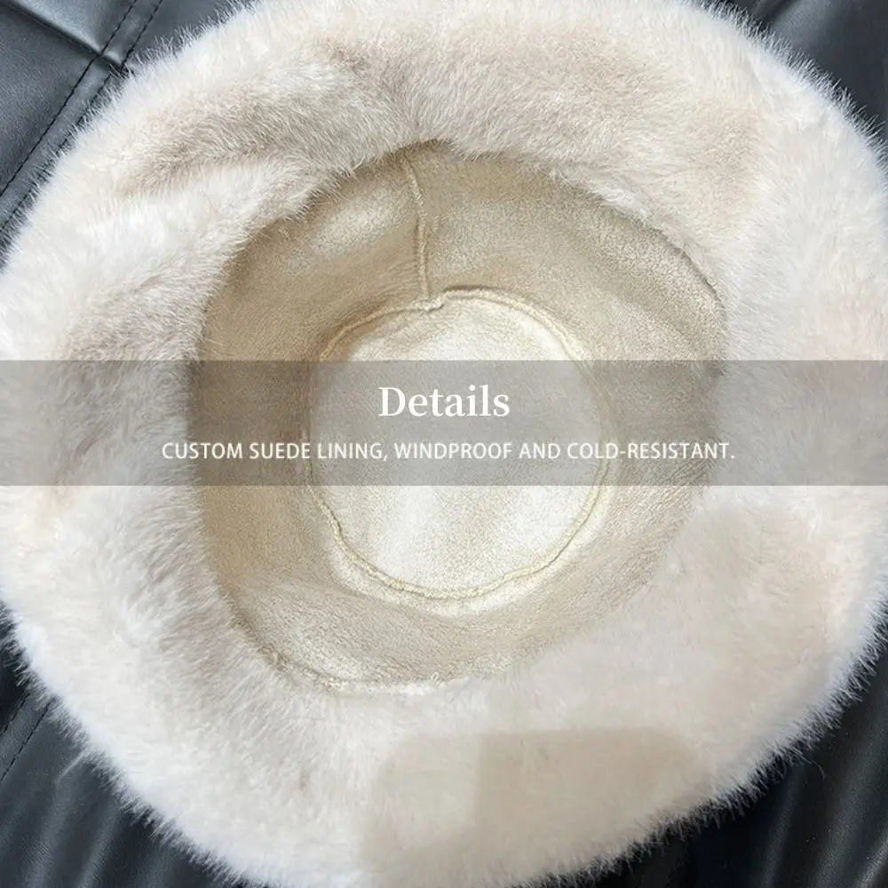 Hot Sale Fluffy Faux Fur Bucket Hats Women Warm Thick Plush Winter Hat Lady Fashion Fisherman Cap Korean Furry Bucket Hat Y2k