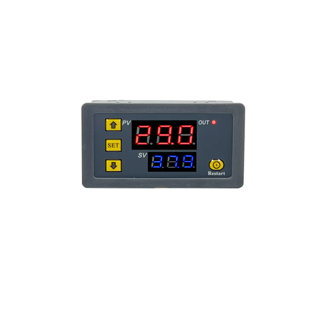 AC 110V 220V DC 12V Digital Time Delay Relay LED Display Cycle Timer Control Switch Adjustable Timing Relay Time Delay Switch