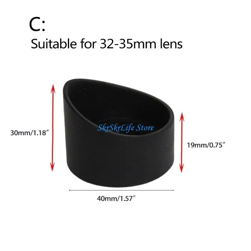 Picture 7: E65E 40mm Diameter Rubber Eyepiece Cover Eyeguards Eye Shield for Protection Stereo