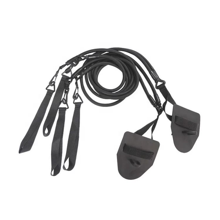 

Dry Land Cords Swim Exercise Bands Swim Resistance Cords With Hand Paddle Dry Land Training Gear & Accessories