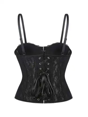 Imagen 2 del producto Nuevo corsé abdominal Europa y Estados Unidos corsé de viento flaco sexy encaje anillo de acero fino transpirable.