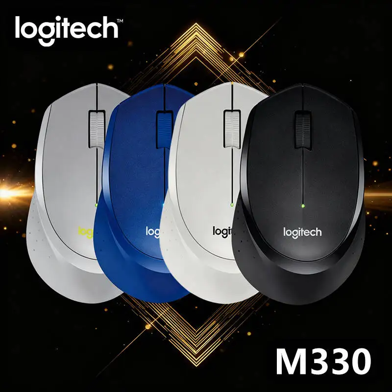 

Бесшумная беспроводная мышь Logitech M330 для ноутбуков, офисов, дома, игр и мальчиков. Портативная USB-мышь.