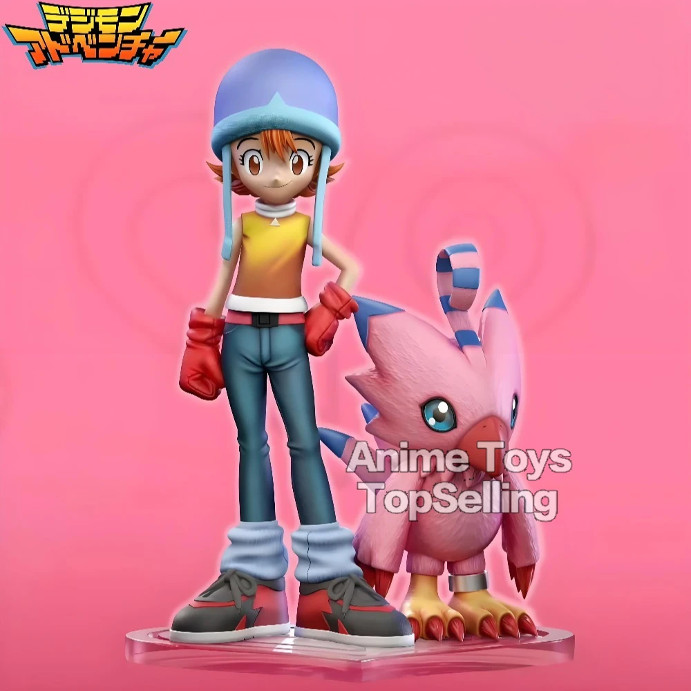 Anime Digimon Adventure Figur Takenouchi Sora und Piyomon Actionfiguren PVC-Sammlungsmodell Spielzeug für Geschenke 5-16cm