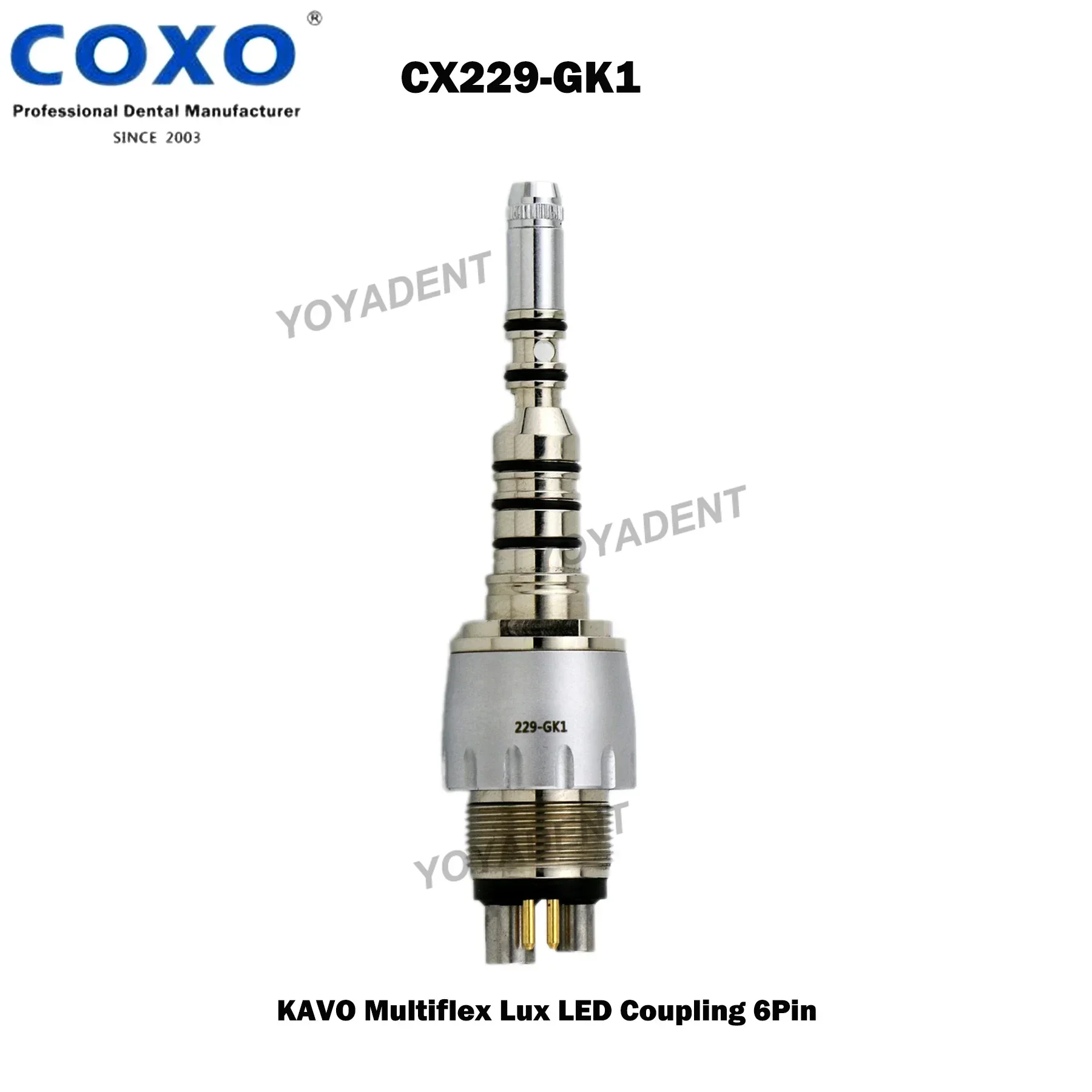 COXO Dental LED Coupler Coupling 6-pinowy adapter Fit Kavo Multiflex Końcówka światłowodowa Produkty stomatologiczne