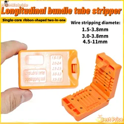 Fiber Optic Stripper Longitudinal Bundle Stripper 1.5-11mm Slitter Single-core/Ribbon-shaped Cable Center Pipe Stripping Tool