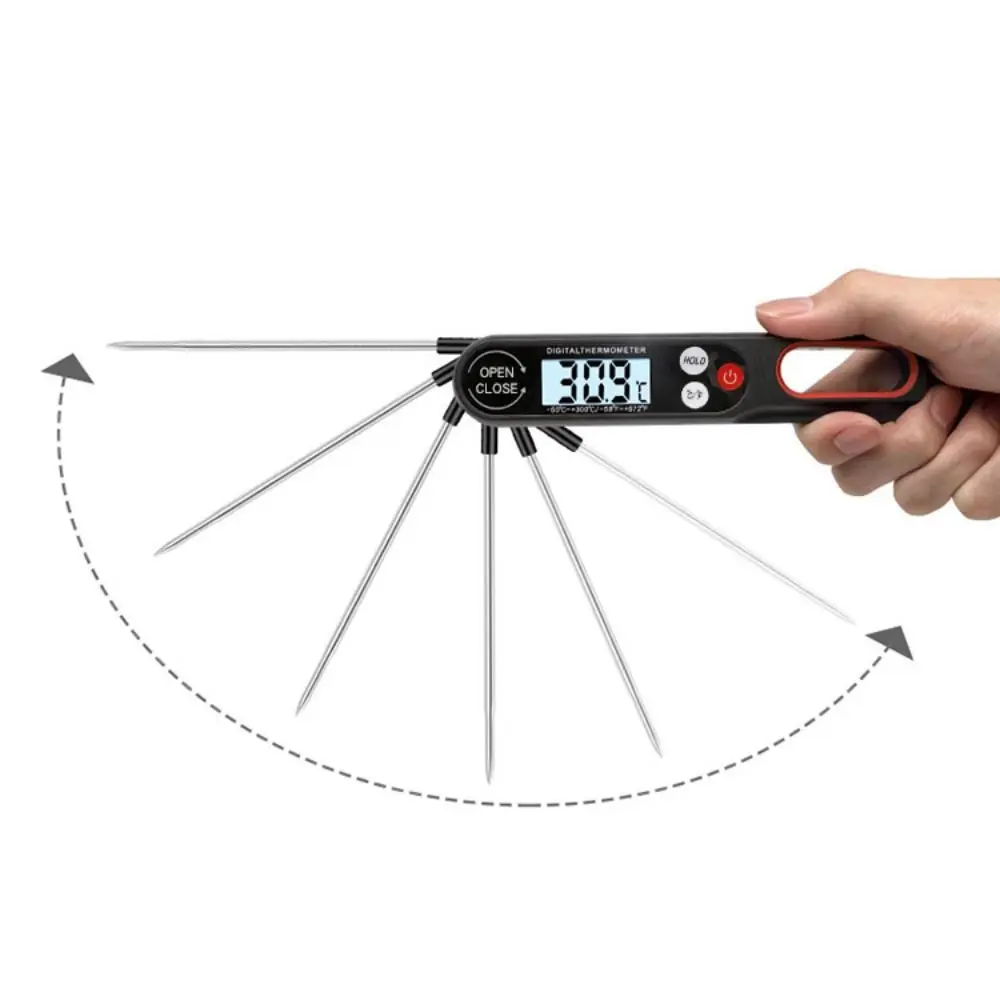 

Цифровой термометр для мяса с мгновенным считыванием, водонепроницаемые переключаемые устройства, датчик температуры пищевых продуктов, высокоточный термометр для приготовления пищи, молоко