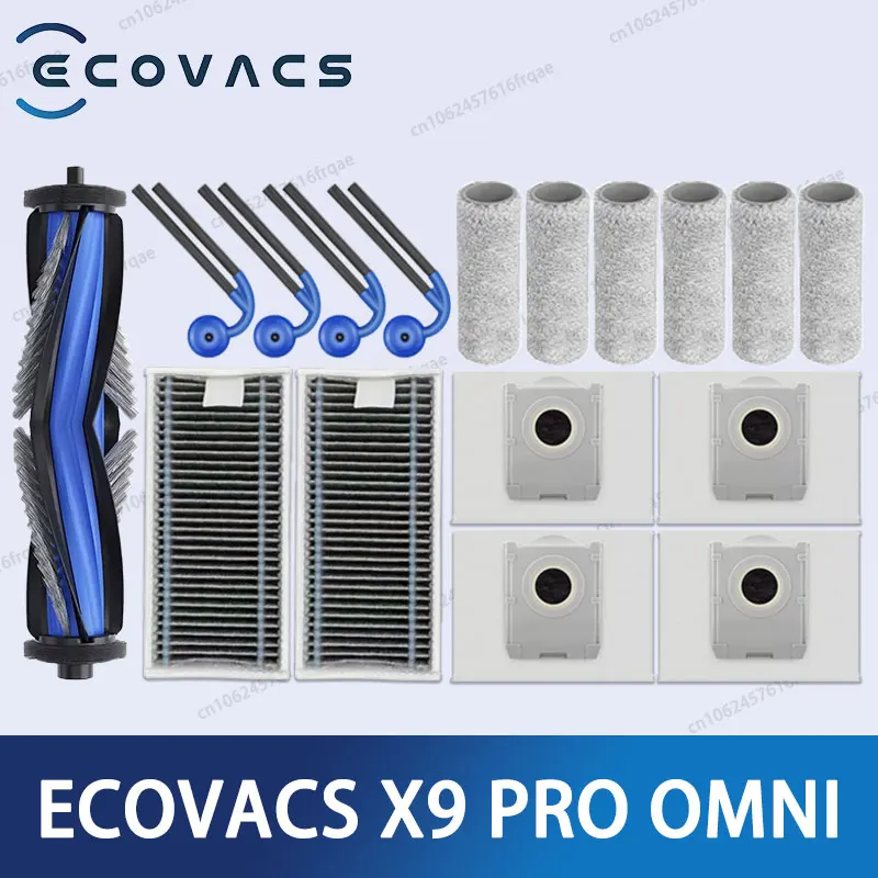 Ecovacs X9PRO OMNI /DEX61-P Zubehör Roboter Staubsauger Hauptseite Bürste Mopp Tuch HEPA-Filter Staubbeutel Ersatzteile