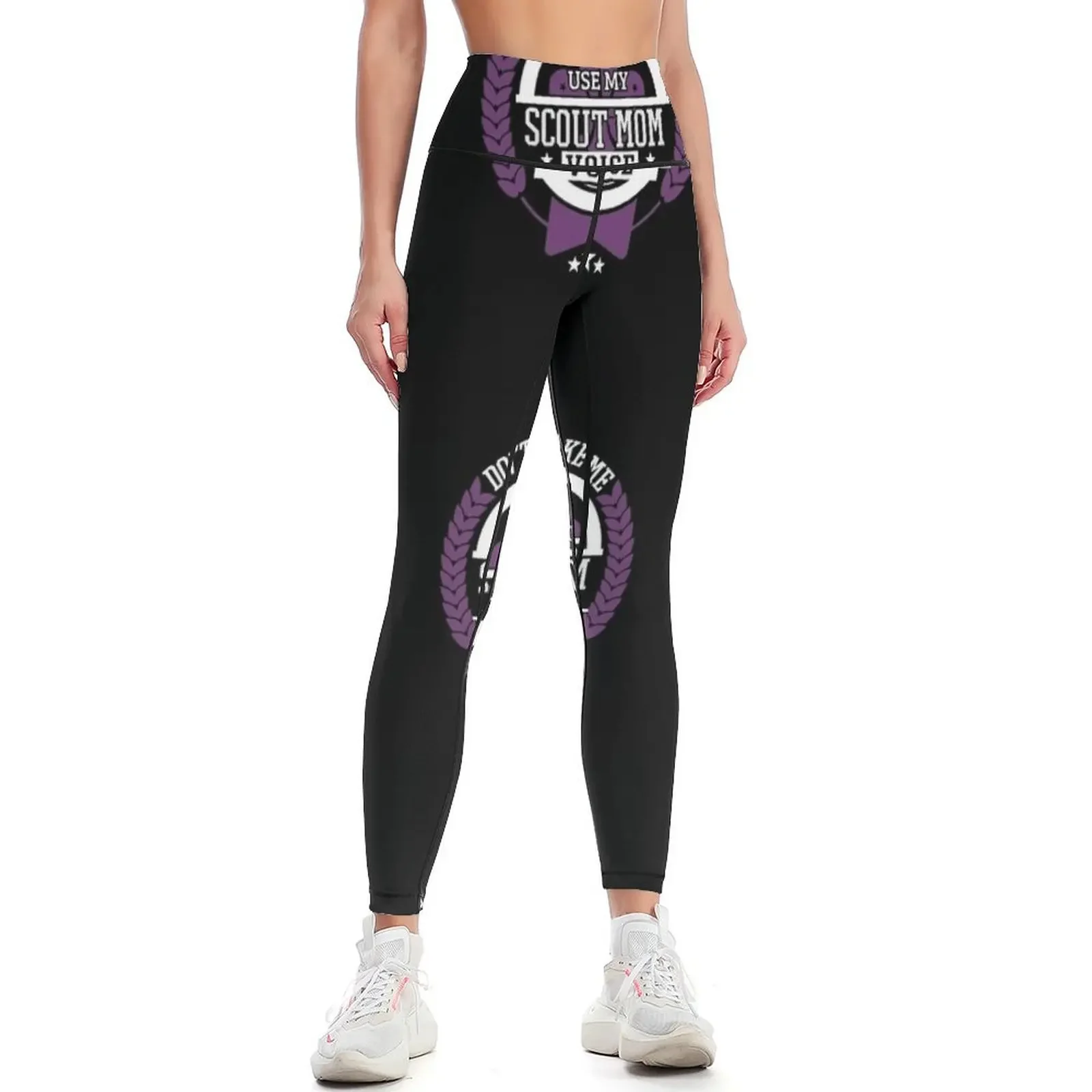 

don't make me use my scout mom voice | Scout Leader Shirt Gift Leader Girl Apparel Boy Leggings Women's trousers Womens Leggings