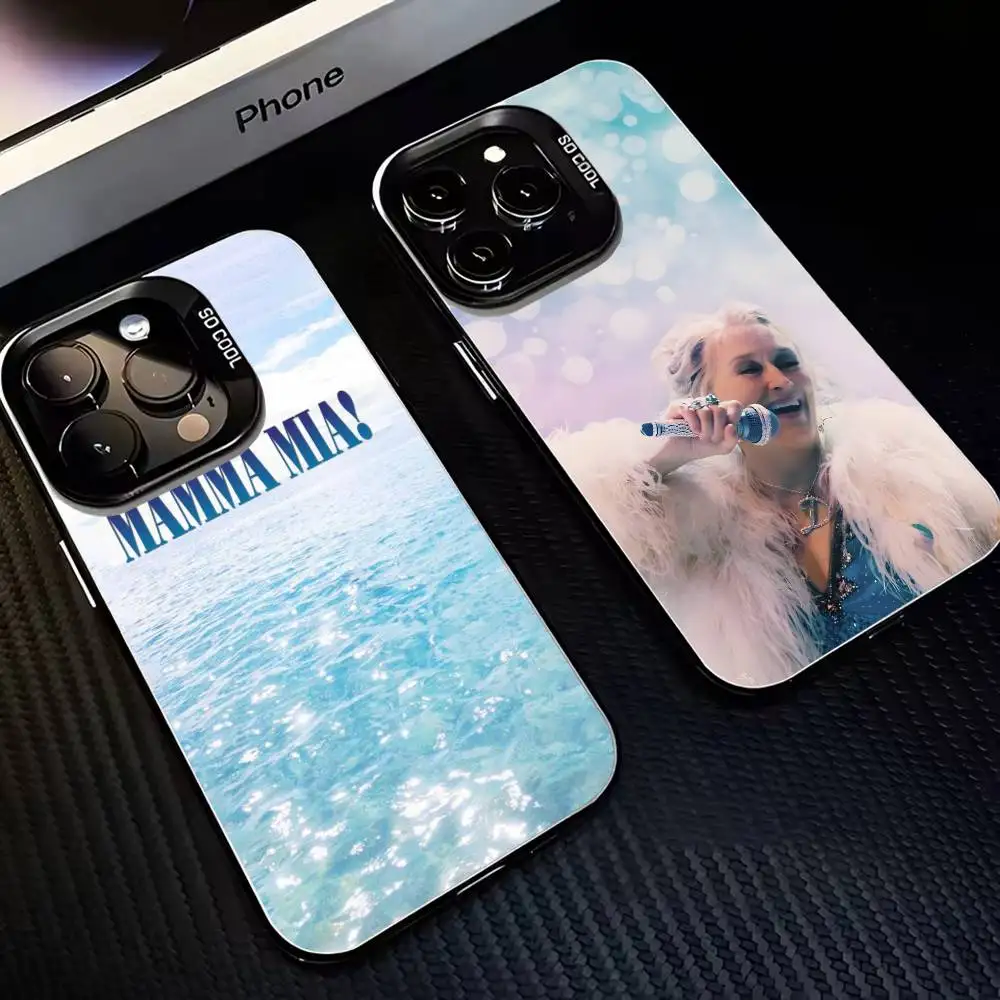 

M-Musical Film M-Mamma Mia Phone Case For iPhone 16,15,14,13,12,11,Mini,Pro,MAX Black Matte Shockproof Cover