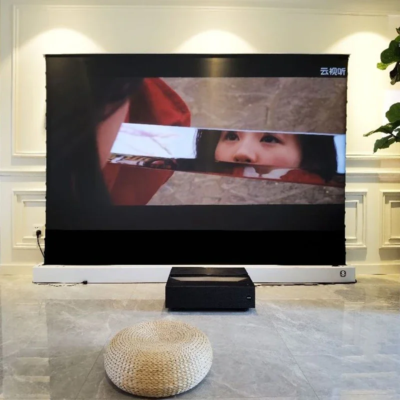 Xijing U1 120จอโปรเจคเตอร์4K แบบตั้งพื้นใช้มอเตอร์แบบพกพาผลิตจากประเทศจีน