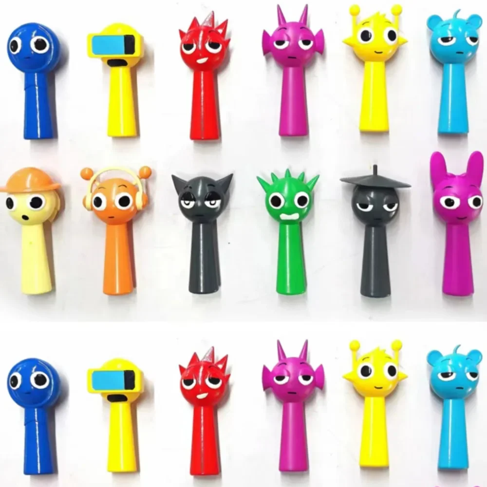 Sprunki Figurki Incredibox Sprunki Zabawka Sprunki Figurki Oren Wenda Jevin Zestaw figurek Pvc Model Ozdoba Urodziny Prezent Świąteczny