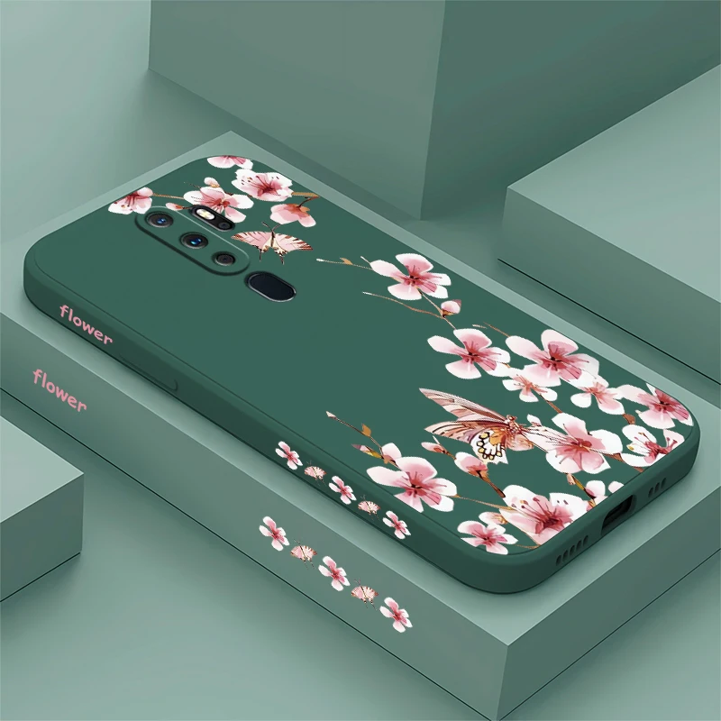 Bright Flowers Phone Case For OPPO A9 A9X K9 A8 A7X A7 K7X AX5 K5 A5 A5S A3S A1 Pro Silicone Soft Shockproof Bumper Back Cover